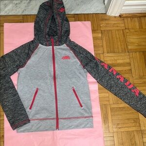 ROOTS Gray and Pink Kids Jacket, size large